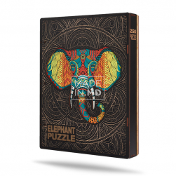Puzzle din lemn „Elefant”,...